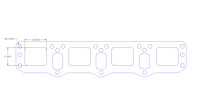 FOG-7096 GPC Header Gaskets, Square Port, Graphite, Mopar Hemi, AJPE Stage 1-5 Nitro Cylinder Heads, Pair