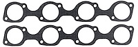 FOG-7461S Intake Manifold Gaskets, Round, Steel Clad w/Graphite Coating, Ford Small Block Windsor, Trickflow High Port Heads