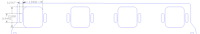 FOG-8099 Intake Gaskets, Chrysler 426 "Street" Hemi, Port: 1.94 in. x 2.10 in., Thickness: .060 in., Paper w/Silicone