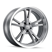 606-8861G 606-Series Wheel [Size: 18" x 8"] Gloss Grey Machined Finish