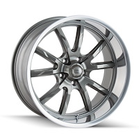 650-8961G 650-Series Wheel [Size: 18" x 9.5"] Gloss Grey Polished Finish