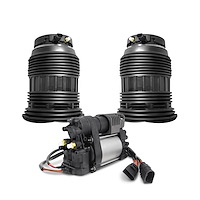 2-15-533000-C Suspension Air Spring Set with Air Suspension Compressor Fits Select Porsche Panamera [Rear]