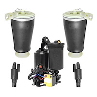 2KC-15-543000-2 Rear Suspension Air Spring Shock Kit, Includes Air Suspension Compressor Fits Select Ford/Lincoln [Rear]