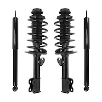 992-411109254130 Suspension Strut and Coil Spring Assembly Shock Absorber Kit Fits Select Toyota Prius C [Front and Rear]