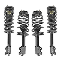 4-11220-15230-001 Front & Rear Suspension Strut & Coil Spring Assembly Kit Fits Select Saturn [Front & Rear]