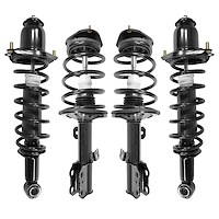 4-11241-15371-001 Front & Rear Suspension Strut & Coil Spring Assembly Kit Fits Select Pontiac Vibe, Toyota Matrix [Front & Rear