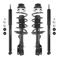 4-11311-253300-001 Front & Rear Suspension Strut & Coil Spring Assembly Fits Select Honda Fit [Front & Rear]