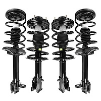4-11350-15211-001 Front & Rear Suspension Strut & Coil Spring Assembly Kit Fits Select Mopar [Front & Rear]