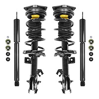 4-11353-255700-001 Front & Rear Suspension Strut & Coil Spring Assembly Fits Select Nissan Versa [Front & Rear]