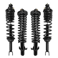 4-11400-15151-001 Front & Rear Suspension Strut & Coil Spring Assembly Kit Fits Select Honda Accord [Front & Rear]