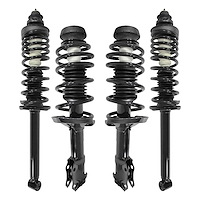 4-11410-15110-001 Front & Rear Suspension Strut & Coil Spring Assembly Kit Fits Select Volkswagen Jetta, Volkswagen Golf [Front 