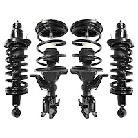 4-11641-15381-001 Front & Rear Suspension Strut & Coil Spring Assembly Kit Fits Select Acura EL, Honda Civic [Front & Rear]