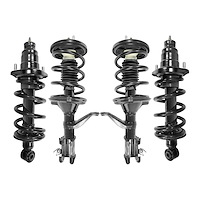 4-11663-15344-001 Front & Rear Suspension Strut & Coil Spring Assembly Kit Fits Select Honda Element [Front & Rear]