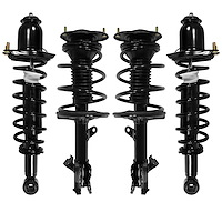4-11963-15320-001 Front & Rear Suspension Strut & Coil Spring Assembly Kit Fits Select Toyota Prius [Front & Rear]