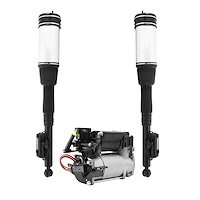 2C-28-513400-20-013404 Rear Electronic Suspension Air Strut Set, Includes Air Suspension Compressor Fits Select Mercedes-Benz [R