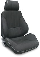 80-1100-31L Rally Recliner Seat, Left/Driver Side, Black Canvas