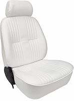 80-1300-53L Pro90 Recliner Seat, Left/Driver Side, White Vinyl