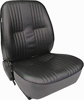 80-1400-51R Pro90 Lowback Recliner Seat, Right/Passenger Side, Black Vinyl