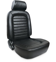 80-1500-51L Classic Recliner Seat, Left/Driver Side, Black Vinyl