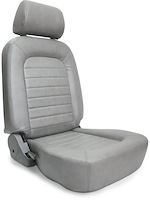 80-1500-52L Classic Recliner Seat, Left/Driver Side, Grey Vinyl