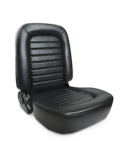 80-1550-51L Classic Lowback Recliner Seat, Left/Driver Side, Black Vinyl