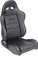 80-1610-51R Sportsman Recliner Seat, Right/Passenger Side, Black Synthetic Leather