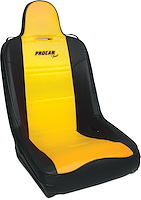 80-1620-55 Terrain Fixed-Back Seat, Black Vinyl/Yellow Vinyl