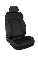 80-1680-61R Touring Recliner Seat, Right/Passenger Side, Black Velour