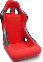80-1790-64 Pro Sport Fixed-Back Seat, Red Velour