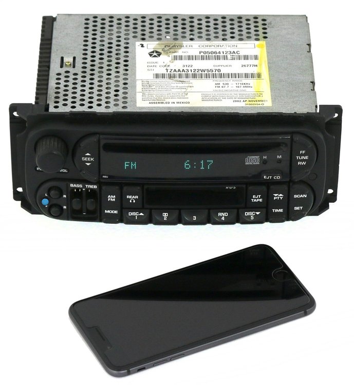 638-01481D-BT AM FM Radio CD Cassette Player 2002-2003-2004-2005-2006-2007 Chrysler/Dodge