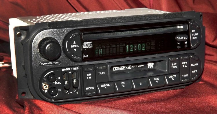 Replacement Radio w/Auxiliary Input for 2002-2006 Jeep/Chrysler/Dodge