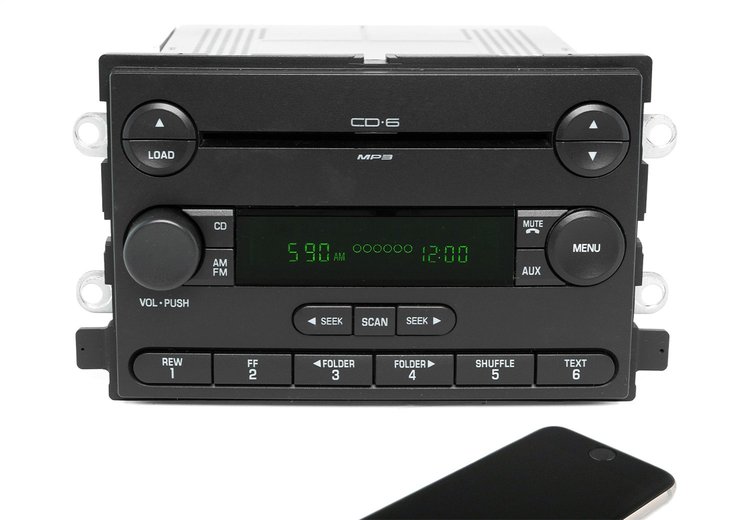 AM/FM 6-Disc CD Player with Bluetooth for 2005-2006 Ford F-150