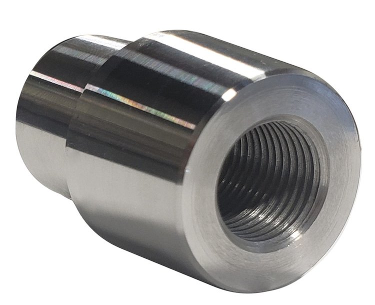 Steel Weld-In Bung 5/8 in.-18 LH Thread [1.223 in. O.D. x 1 in. I.D. x 1.746 in. L]