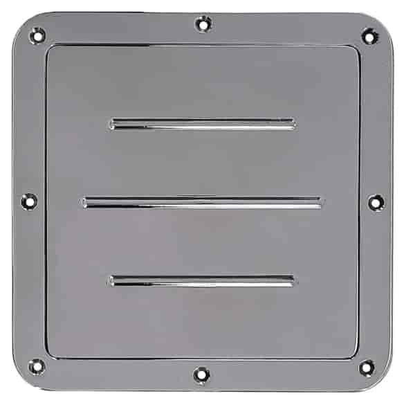 Billet Gas Door GM Square-Body Pickup Truck, Bed Floor Mount - Polished Finish