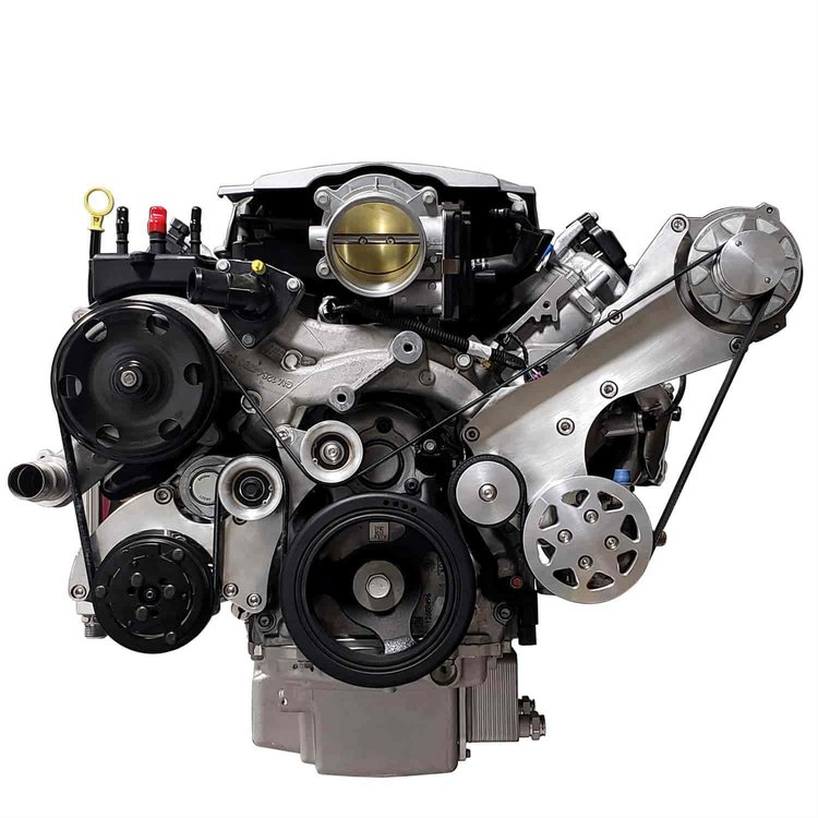 GM Gen V LT Serpentine Belt Front Drive System [Machined Finish]