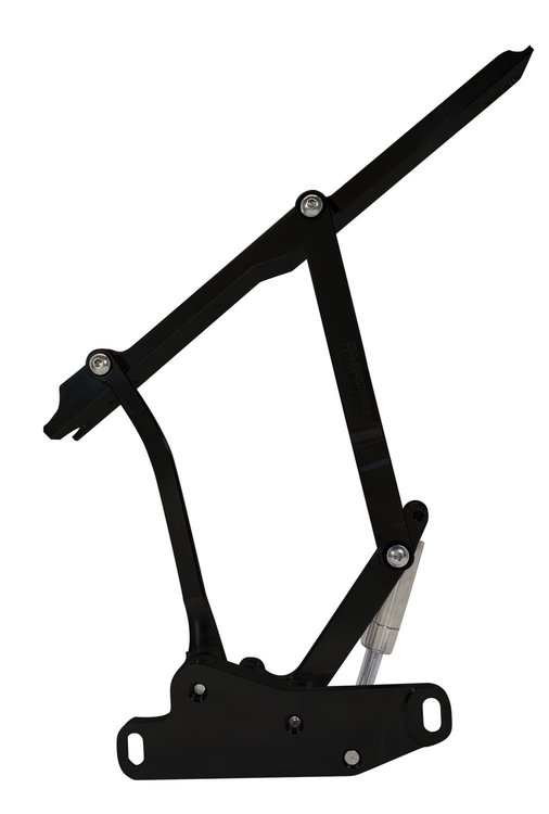 Hood Hinge Set for 1970-1981 Chevrolet Camaro [Black Anodized Finish]