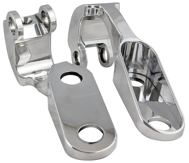 TH-7081CAM-P Aluminum Trunk Hinges for 1970-1981 Chevy Camaro [Polished Finish]