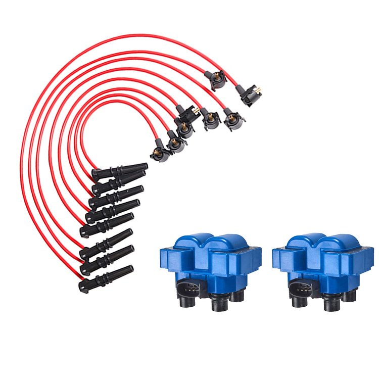 High-Performance Ignition Coil and Spark Plug Wire Kit for Ford F-150/F-250, Lincoln Mercury