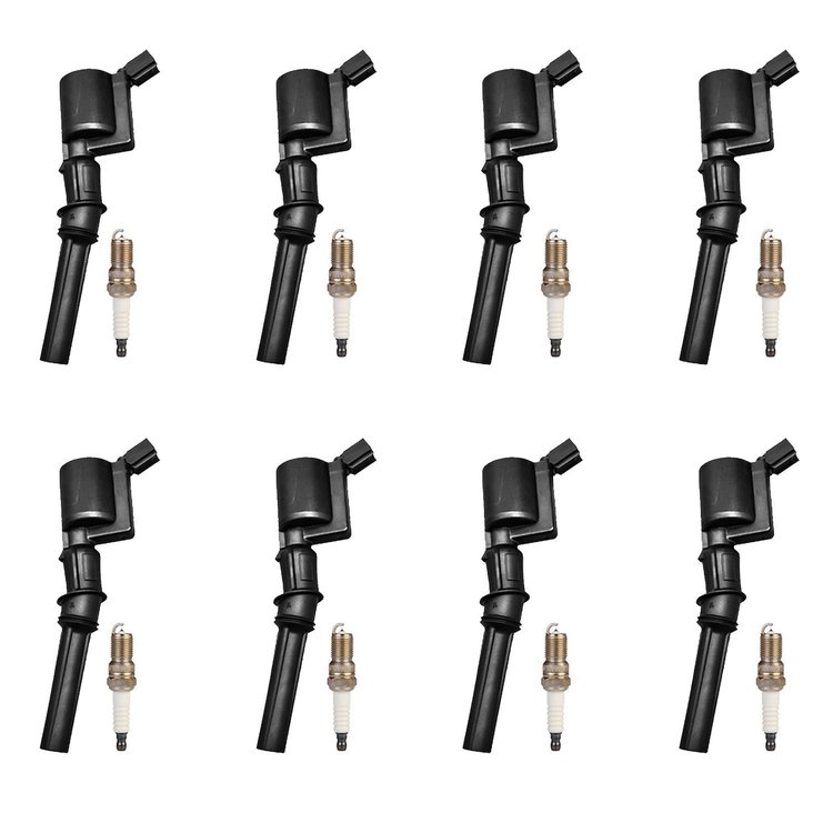 OE Replacement Ignition Coil and Spark Plug Kit, 1998-2008 Ford F-150/E-150/Expedition