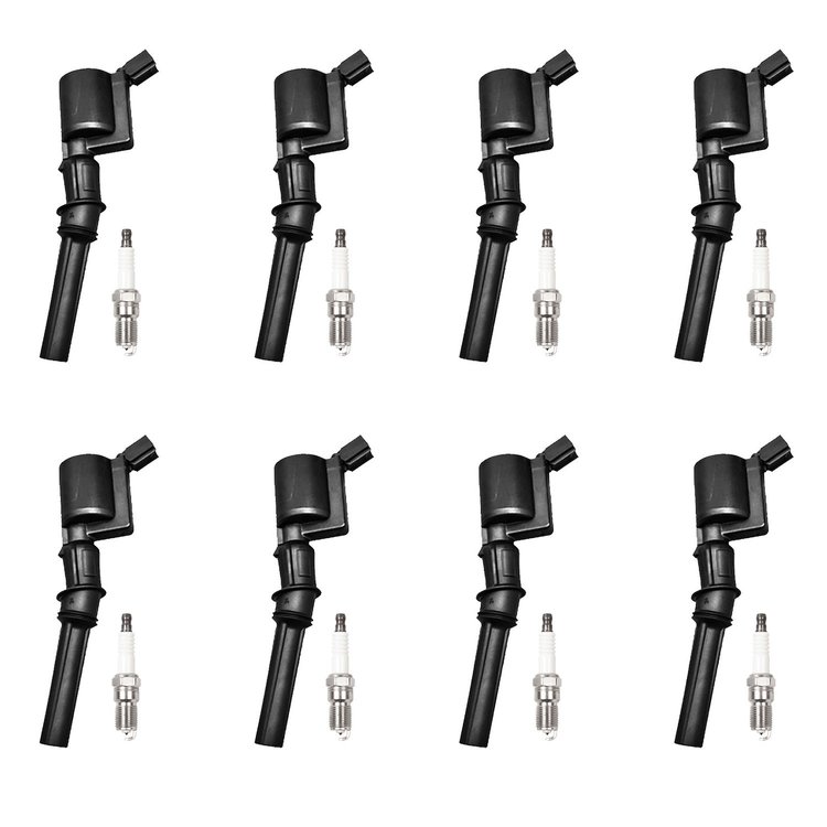 OE Replacement Ignition Coil and Spark Plug Kit, 1998-2008 Ford F-150/E-150/Expedition
