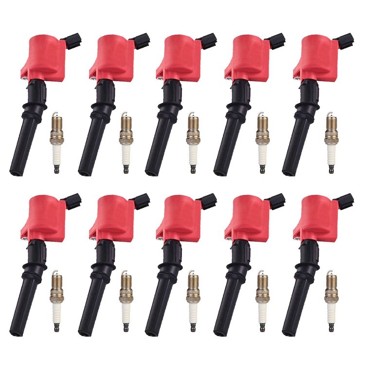High-Performance Ignition Coil and Spark Plug Kit for 1998-2008 Ford F-150/E-150/Expedition