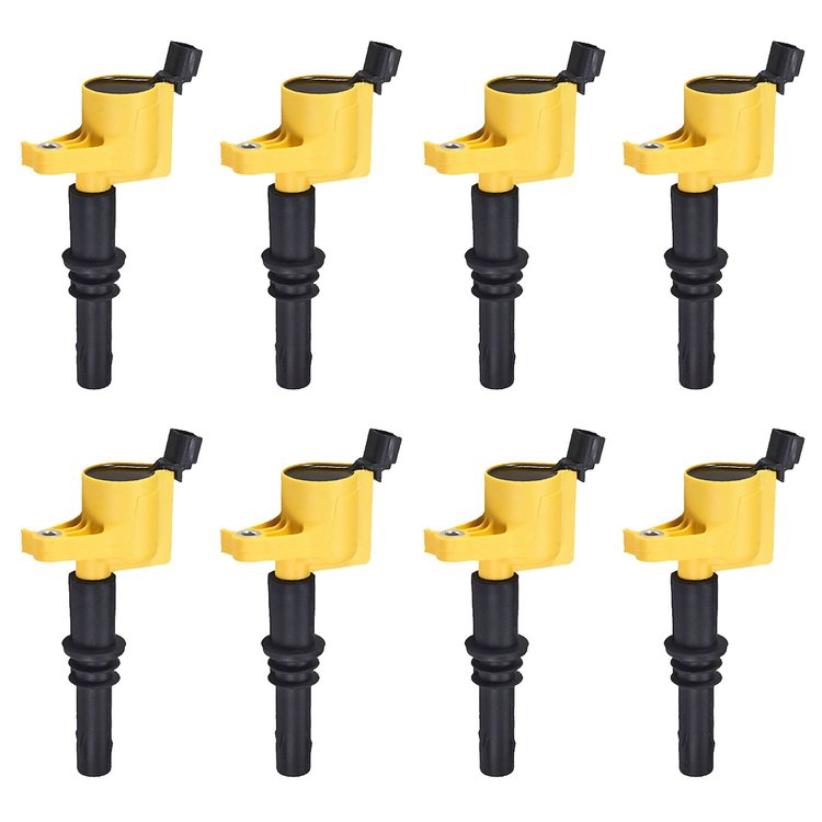 High-Performance Ignition Coils for 2004-2008 Ford F-150/Expedition V8 [Yellow]