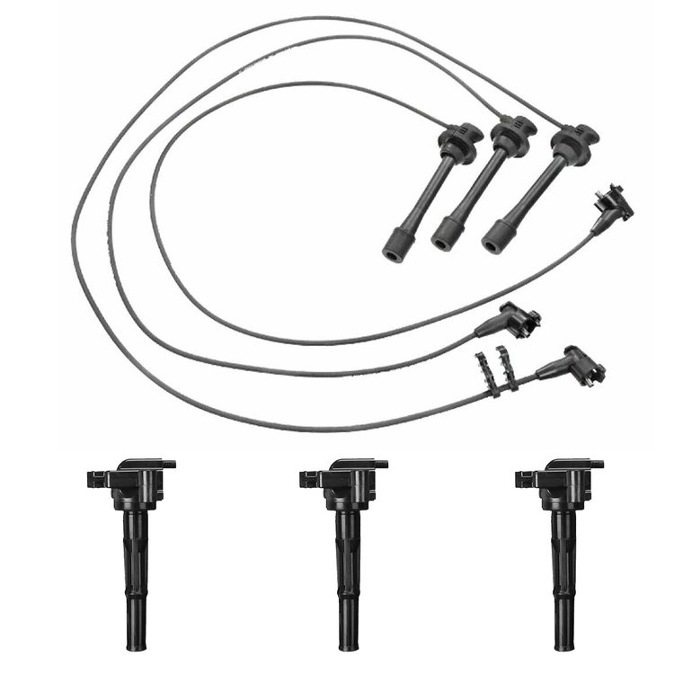 OE Replacement Ignition Coil and Spark Plug Wire Kit, Toyota Tacoma 3.4L