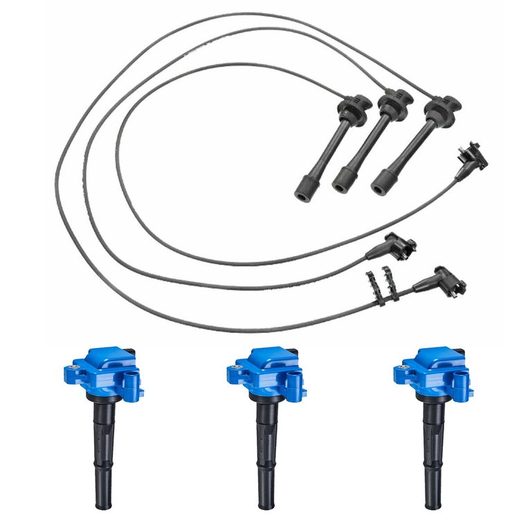 High-Performance Ignition Coil and Spark Plug Wire Kit for Toyota Tacoma 3.4L