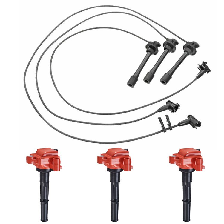 High-Performance Ignition Coil and Spark Plug Wire Kit for Toyota Tacoma 3.4L