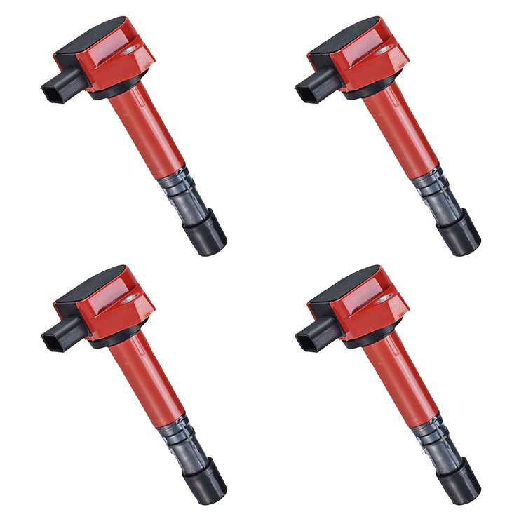 High-Performance Ignition Coils for 2001-2005 Honda Civic [Red]