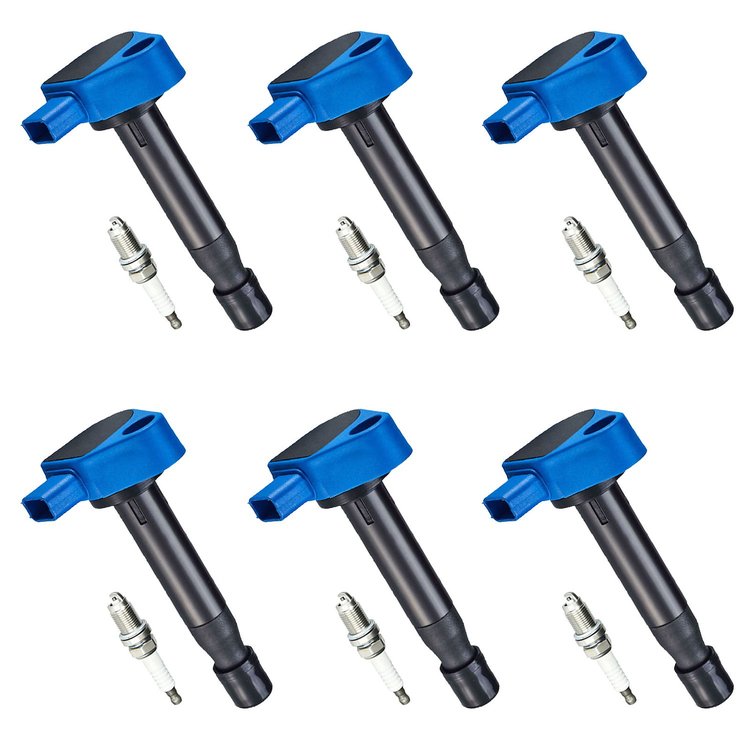 High-Performance Ignition Coil and Spark Plug Kit for Acura TL 3.0L V6, Honda Accord 3.0L V6