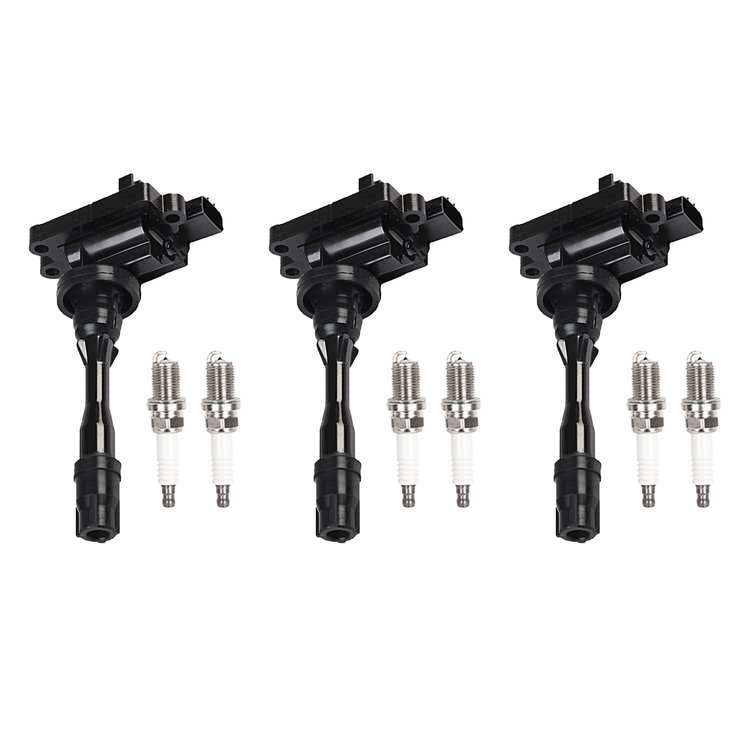 OE Replacement Ignition Coil and Spark Plug Kit, 2003-2006 Mitsubishi Montero 3.8L V6
