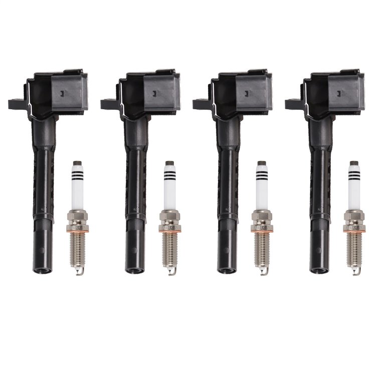 OE Replacement Ignition Kit with 4 Coils & 4 Plugs for 2016-2019 Infiniti Q50 & 2015-2020 Mercedes-Benz GLA250 2.0L L4