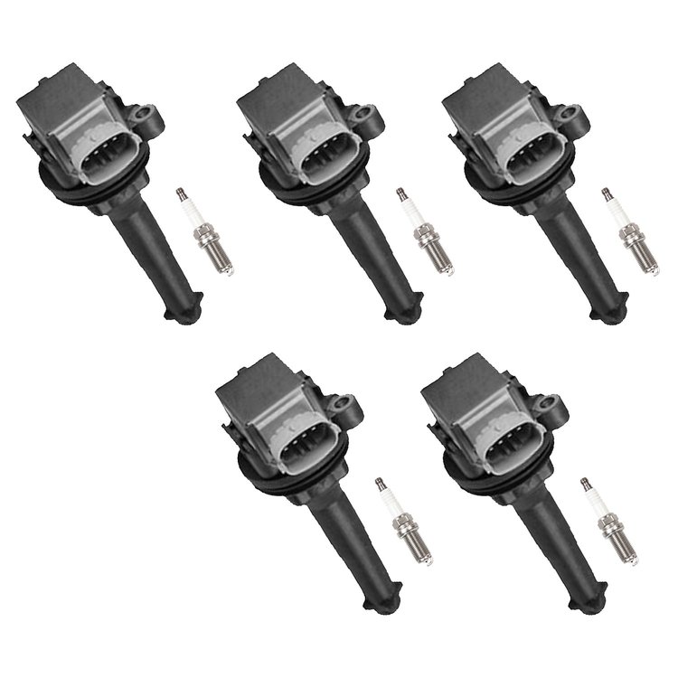OE Replacement Ignition Coil and Spark Plug Kit, 2007-2013 Volvo C30, 2006-2013 C70 l5